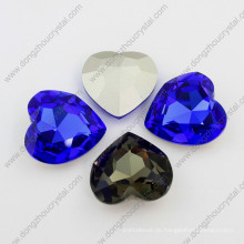 Dongzhou Manufacturer Großhandel Sweetie Heart Crystal Elements Pointback Stone mit zurückversetzt